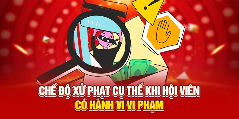 Chế độ xử phạt cụ thể khi hội viên có hành vi vi phạm